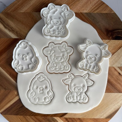 Farm animal cookie cutter set - farm,