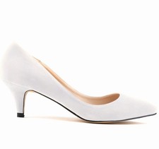 Womens Mid Kitten Heel Ladies