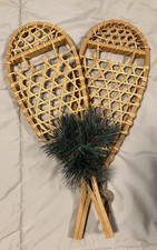 Miniature Wooden Snowshoes