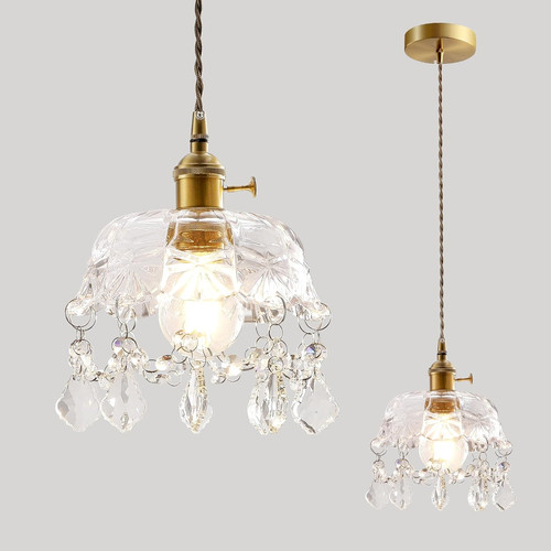 Crystal pendant light vintage - pendant,