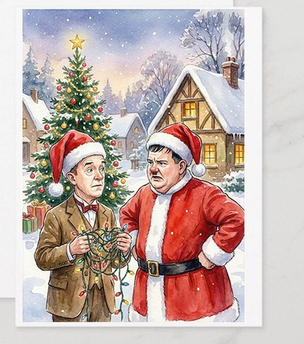 Laurel and hardy christmas - laurel,