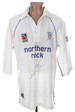 DURHAM CRICKET SHIRT JERSEY SIGNED XL BOUNDARY SPORTS