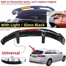 For Ford Mondeo MK4 IV 07-14 Estate Rear Roof Spoiler Wing "W/ Light" Universal