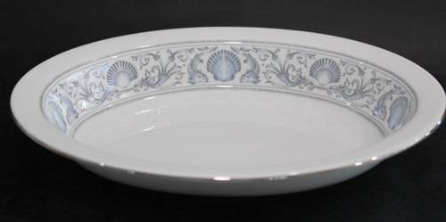 Wedgwood white dolphins oval - wedgwood,
