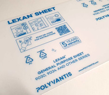 Plastic Sheet Polycarbonate Lexan Clear 0.75mm & 1.0mm Thick A5 A4 A3 A2 and A1