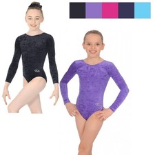 Gymnastics Leotard The Zone Long Sleeve Ramona Girls Dance Nylon Lycra 102RAM