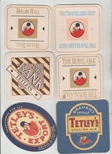 6X different  TETLEYS LEEDS