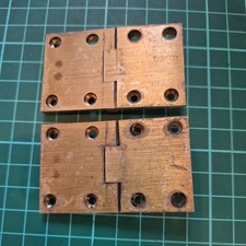 vintage solid brass butlers hinge