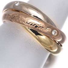 Auth Cartier Ring Diamond