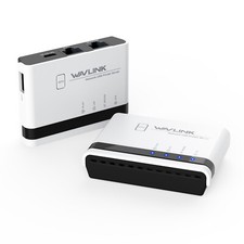 USB Wireless Print Server w/ 10/100Mbps LAN/Bridge 480Mbps USB2.0 Wired/Wireless