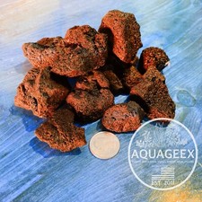 1/2LB RED LAVA ROCK FISH TANK