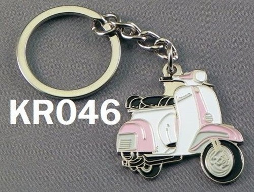 Vespa scooter keyring pink - scooter, keyring.