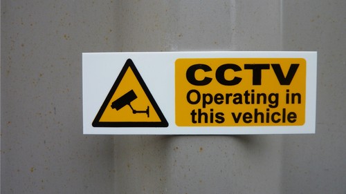 Cctv operating this vehicle - in,