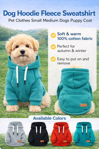Dog hoodie fleece sweatshirt - dog,