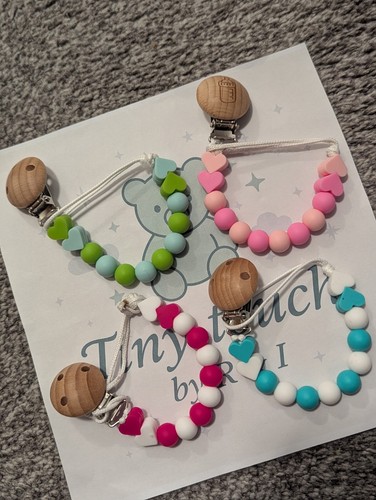Basic heart beaded dummy clips - heart,