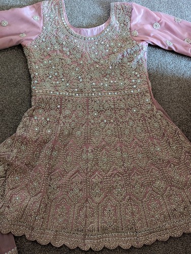 Dusky rose heavily embroidered - dusky,