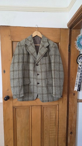 Harris tweed green - tweed, brown