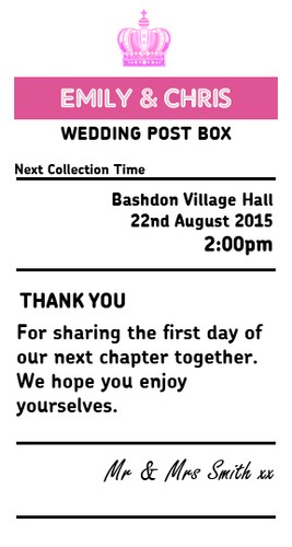 Pink wedding sign x 7 - wedding,