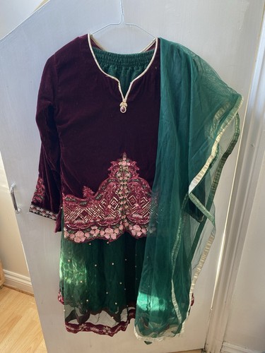 Shaposh piece girls lengha - 3-piece,