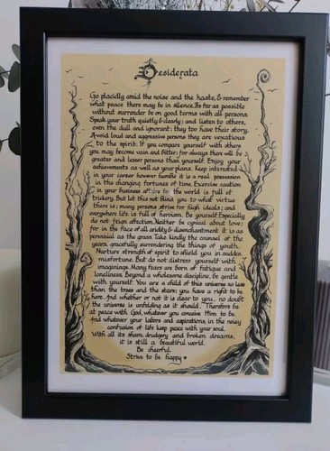 Desiderata glossy framed - , poem