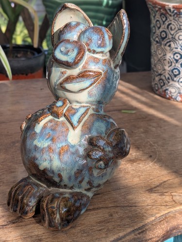 Glazed studio pottery brown - glazed,