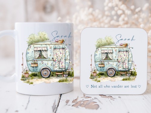 Personalised blue shabby chic - blue,