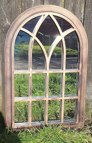 Arched garden mirror 51cm - garden, x