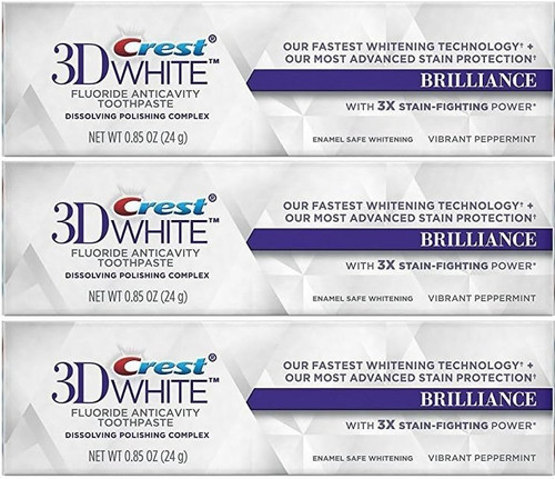 Crest white toothpaste - 3x,