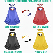 Kids Boy Supperheroes Cape And