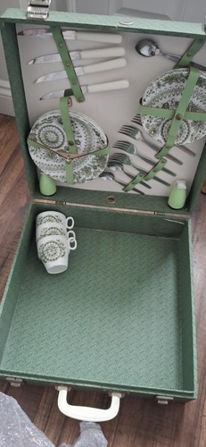 Picnic case vintage with - case,