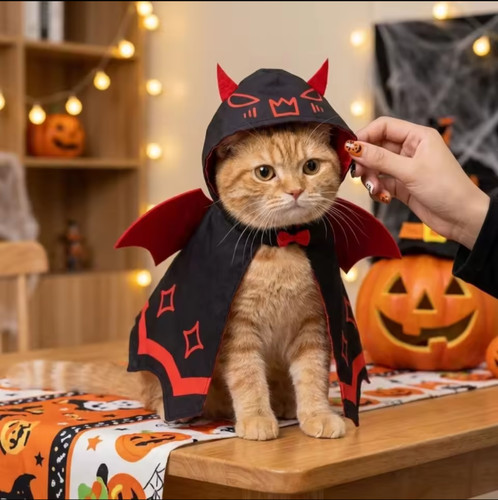 Halloween dog vampire costume - halloween,