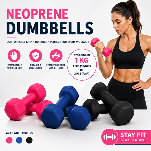 Ntek 1kg dumbbell - 1kg, fitness