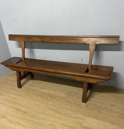 C19th pitch pine and mahogany - pitch,