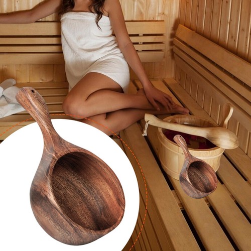 Wooden sauna ladle shower - ladle,