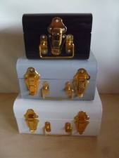 Set of 3 Small Metal Storage