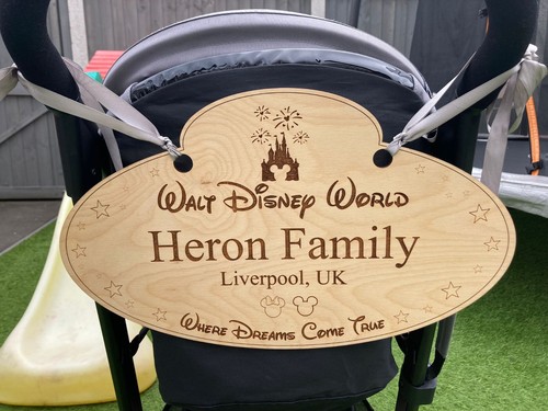 Disney themed pram - disney, sign