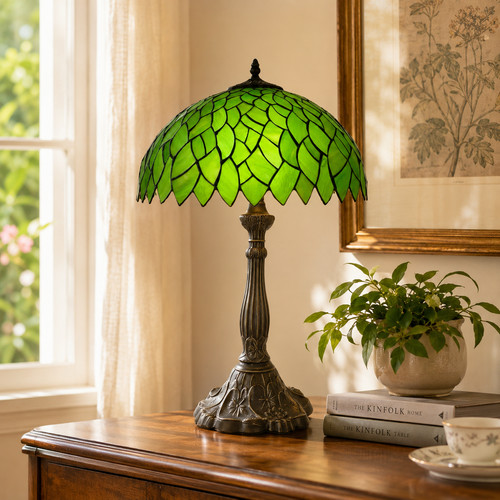 Handmade green tiffany style - handmade,