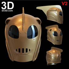 ROCKETEER Helmet 3D Printed