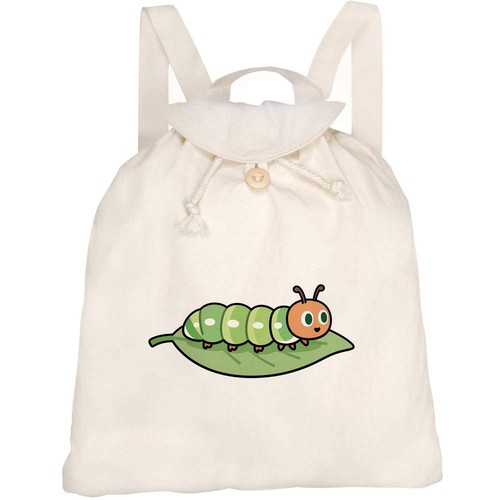 Caterpillar leaf canvas - 'caterpillar,
