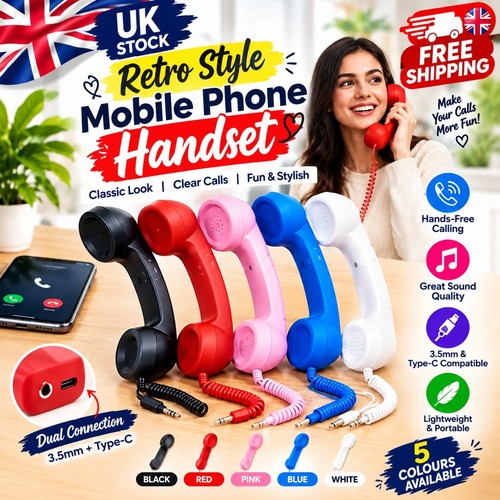 Retro telephone handset for - retro,