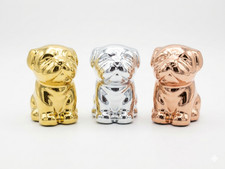 Set 3 Resin Bulldog Figurines