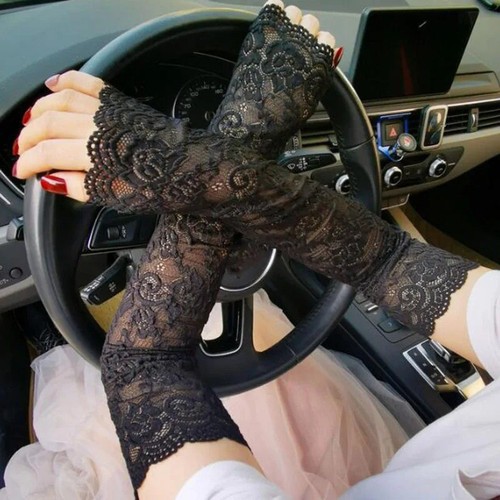 Women lace arm sleeves sun - uv,