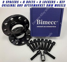 Alloy Wheel Spacers Fit Bmw 3 Series E36 E46 E90 E91 E92 12mm x2 + Bolts Lockers
