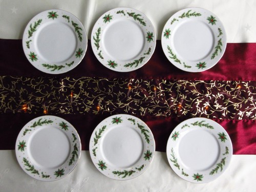 Christmas tea plate - tea, side
