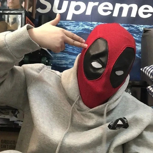 Deadpool face mask - mask, knitted