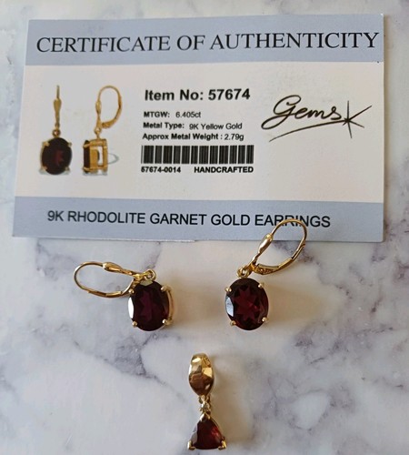 Gems 9ct yellow - gems, gold