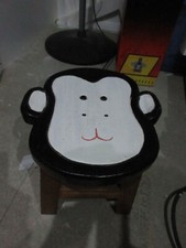 Solid Wood Kids Wooden Stool - ANIMALS Step Stool