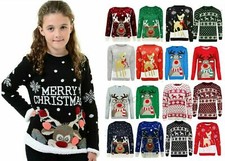 Kids Christmas Jumper Reindeer