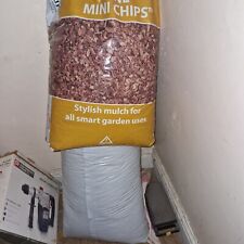 Wooden Bark Chips Garden Wood Chippings Mulch Landscaping Clean 80L Bag X 2 