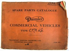 DAIMLER CVD 6 S/D Bus Owners Illustrated Parts List Single Decker